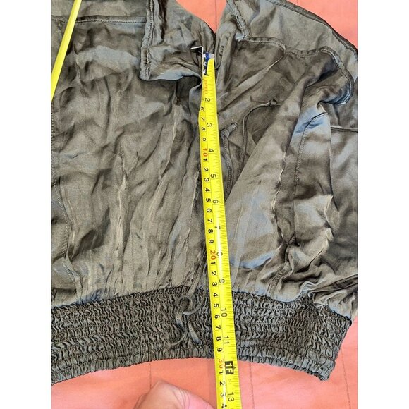 NWT AERIE XS Satin Smocked High Waist Shorts - Picture 5 of 6